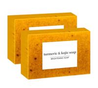 Turmeric Kojic Acid Cleansing Soap, Turmeric Soap Bar for Face, Kojic Acid and Turmeric Soap, Turmeric & Kojic Soap, Turmeric Soap for Face, Turmeric and Kojic Acid Skin Brightening Soap (2 PCS)