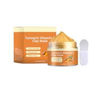 Turmeric - Maschera per curcuma e vitamina C, per la pulizia dei pori, idratante, idratante e cura della pelle, per tutti i tipi di pelle, 150 g (1)