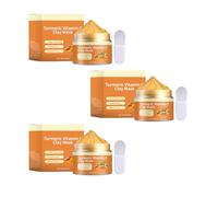 Turmeric - Maschera per curcuma e vitamina C, per la pulizia dei pori, idratante, idratante e cura della pelle, per tutti i tipi di pelle, 150 g (3)