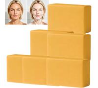 Turmeric Soap Bar for Dark Spots Removal, Vitamin C Skin Brightening Body Soap, Cold Process Handmade Cleansing, Turmeric Facial Cleanser for Face, For All Skin Types (6pcs)