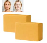 Turmeric Soap Bar for Dark Spots Removal, Vitamin C Skin Brightening Body Soap, Cold Process Handmade Cleansing, Turmeric Facial Cleanser for Face, For All Skin Types (2pcs)
