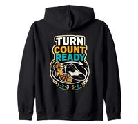 Turn Count Ready Danza Giri Ritmo Felpa con Cappuccio