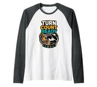 Turn Count Ready Danza Giri Ritmo Maglia con Maniche Raglan