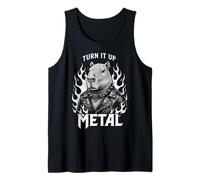 Turn It Up Hamster Rock Alternative Punk Animal Flames Canotta