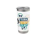 TURN STEP CLAP Passi di danza e ritmo Bicchiere termico in acciaio inox doppia parete
