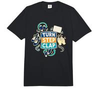 Turn Step Clap Passi di Danza e Ritmo Comfort Colors Adult Heavyweight T-Shirt