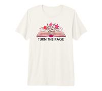 Turn The Page Book Lovers Reading Bookish Items Books Themed Maglietta Premium