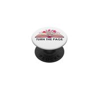 Turn the Page Book Lovers Reading Bookish Items Books Themed PopSockets PopGrip Adesivo