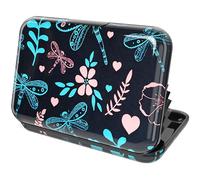 Turnaroundtech Porta carte di credito donna alluminio con sistema RFID di protezione della carta di blocco nnti frode nnti senza contatto grande capacità libellula