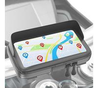 Turnaroundtech Porta cellulare moto bici impermeabile custodia con visiera antiriflesso valida per smartphone fino a 7,5" fissaggio infrangibile compatibile con tutti i tipi di manubri