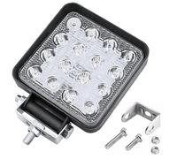 Turnaroundtech Trattore 12V alluminio abs 48W 16 led 6500K 10.5 cms 4.21" faro led 12v faretto da lavoro