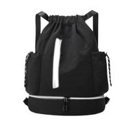 Turnbeutel Mit Kordelzug - Schwimmbeutel, 46cm Turntasche - Polyester Sportbeutel mit Schuhfach, wasserabweisend, robust, ideal für Wandern, Camping, Picknick, Basketball, Fußball, Outdoor, Reisen