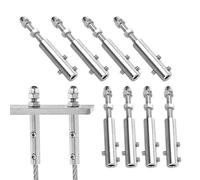 Turnbuckle Tensioner, Cable Tightener, 10 pezzi Quick-Adjust Stainless Steel Hooks with Locking Mechanism, Marine Grade Finish for Corrosions Resistance, Outdoor Railing