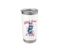 Turning 50 Opossum Daisy Funny Sarcastico 50th Birthday Humor Bicchiere termico in acciaio inox doppia parete