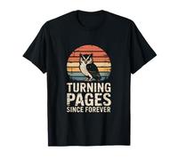 Turning Pages Since Forever, Lettore retrò con Gufo Maglietta