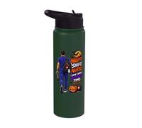 Turno di notte infermiera stesso caos tempo diverso Halloween Stainless Steel Insulated Water Bottle