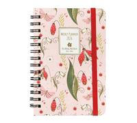 TURNOWSKY - Agenda Settimanale 12 Mesi, Planner Tascabile con Spirale Nera e Angoli Tondi, Trancia Metal in Cover, 168 Pagine Colorate, Ideale per Lavoro e Università 9x13h cm