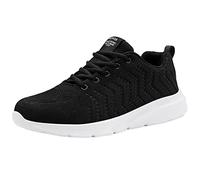 Turnschuhe Herren Traillaufschuhe Freizeit StraßEnlaufschuhe Slip-on Sneaker Leichtgewicht Outdoor GemüTlich Trainers Fashion Outdoor Schuhe Atmungsaktive Trail Running Trekkingschuhe, Nero , 40 EU