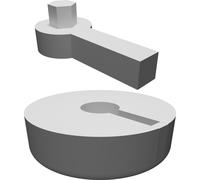 Turntable Foot Replacement for Technics SL-1200 MK2 - Record Player Stand