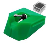 Turntable Needle Replacement, Green Oval Tip, Record Player Needles, High-Quality Sound, Sturdy Construction Ideal for Retro Record Players, Perfect Gift for Music Lovers, Portable Music