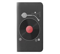 Turntable Vinyl Record Player Graphic Flip Case Cover Custodia per Samsung Galaxy A57