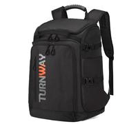 TurnWay Borsa per scarponi da sci/snowboard/borsa da pattinaggio | eccellente per riporre e trasportare attrezzi, giacca, casco, occhiali, guanti e accessori (nero)