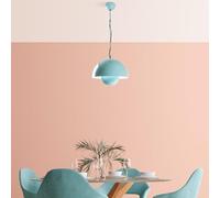 Turquoise Metal Chandelier, Ø 30 cm, altezza 70 cm, attacco E27, max. 40 W, illuminazione elegante per case e uffici moderni, IP20 Rated