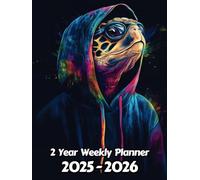 Turtle 2 Year Weekly Planner: 104 Week Sunday to Saturday Calendar | Gift For People Who Love Reptiles, Tortoise Lovers | Ideal for Professionals, Students, and Busy Individuals | 8.5 x 11 Inches | v1