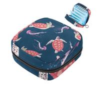 Turtle-28 - Astuccio per coppette mestruali con cerniera, porta assorbenti igienici, per ragazze, donne, donne, femminili