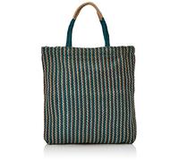 Turtle Bags Borsa di iuta con stampa verde e marrone 25 g