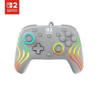 Turtle Beach Afterglow Grigio controller da gaming RGB cablato con licenza ufficiale per Nintendo Switch 2