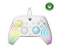 Turtle Beach Afterglow Wave Bianco Controller Gamepad RGB cablato - Con licenza per Xbox Series XS, Xbox One e Windows - Pulsanti programmabili, grilletti effetto Hall, controlli audio