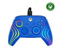 Turtle Beach Afterglow Wave Blu Controller Gamepad RGB cablato - Con licenza per Xbox Series XS, Xbox One e Windows - Pulsanti programmabili, grilletti effetto Hall, controlli audio
