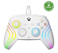 Turtle Beach Afterglow Wave Controller Gamepad RGB cablato bianco - Con licenza per Xbox Series XS, Xbox One e Windows - Pulsanti programmabili, grilletti effetto Hall, controlli audio