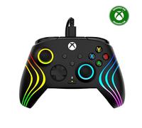 Turtle Beach Afterglow Wave Controller gaming RGB con cavo per Xbox & PC | Nero, XBOX Series X|S, XBOX One, RGB personalizzabile, 2 pulsanti mappabili, grilletti corsa breve Hall-Effect, comandi audio