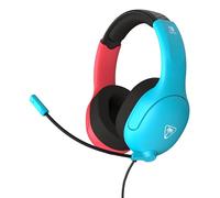 Turtle Beach Cuffie da gioco cablate Airlite Fit blu e rosse con licenza ufficiale per tutti i Nintendo Switch - Microfono flip-and-mute, padiglioni auricolari dal comfort superiore