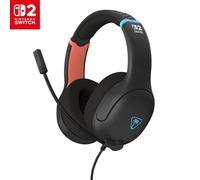 Turtle Beach Airlite Fit Nero carbone Cuffie da gioco con cavo - Con licenza ufficiale per Nintendo Switch 2, Nintendo Switch, Resistenti, Leggere