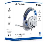 Turtle Beach Atlas 200 Cuffie Bianco da gioco cablate con licenza ufficiale per PlayStation, PS5, PS4, driver Nanoclear da 50 mm, microfono flip-to-mute, cuscinetti in memory foam, archetto mobile