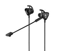 Turtle Beach Battle Buds Cuffie da gioco in-ear, Jack di 3,5 mm, per cellulari, Nintendo Switch, Xbox One, PS4 - nero/argento - - Nintendo Switch