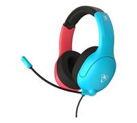 Turtle Beach Cuffie da gioco cablate Airlite Fit blu e rosse con licenza ufficiale per tutti i Nintendo Switch - Microfono flip-and-mute, padiglioni auricolari dal comfort superiore