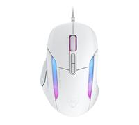 Turtle Beach Kone II: Mouse da gaming RGB cablato ed ergonomico, Sensore ottico da 26K DPI, ciclo di vita degli switch ottici di 100 milioni di clic, 23 input personalizzabili: Bianco artico