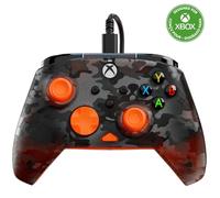Turtle Beach Rematch Core Ghost Camo Nero/Arancione - Gamepad cablato - Con licenza per Xbox Series XS, Xbox One e PC - Pulsanti audio, motori Rumble e grilletti a impulsi, cavo da 3 m