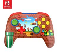 Turtle Beach Rematch Mario Bricks Controller da gaming wireless per Nintendo Switch. Funziona anche con Nintendo Switch 2 - Pulsante C non disponibile.