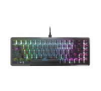 Turtle Beach Vulcan II Mini tastiera da gioco ottica 65% - Illuminazione RGB personalizzabile, cavo staccabile, duplicatore di pulsanti, profili a bordo, piastra in alluminio, durata 200 m - Nero