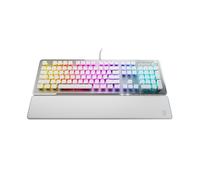 Turtle Beach Vulcan II - Tastiera meccanica da gioco per PC - Interruttore Titan II - Tasti RGB luminosi personalizzabili - Poggiapolsi rimovibile - Piastra in alluminio - Bianco