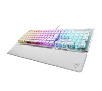 Turtle Beach Vulcan II - Tastiera meccanica da gioco per PC - Interruttore Titan II - Tasti RGB luminosi personalizzabili - Poggiapolsi rimovibile - Piastra in alluminio - Bianco
