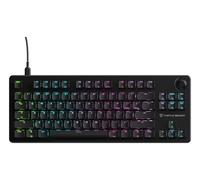 Turtle Beach Vulcan II TKL Black RGB Tenkeyless, tastiera meccanica da gioco per PC, layout UK, interruttore lineare sostituibile a caldo, illuminazione RGB press-key, controllo del volume, riduzione