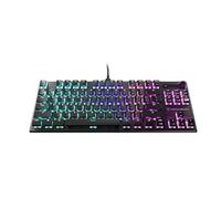 Turtle Beach Vulcan TKL Tenkeyless - Tastiera meccanica lineare Titan Switch per PC con illuminazione AIMO RGB per tasto, piastra superiore in alluminio anodizzato e cavo USB-C staccabile, colore nero
