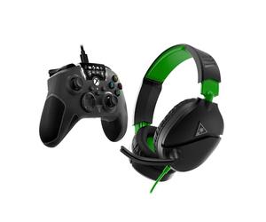 Turtle Beach Xbox Gamers Pack - Include controller Recon cablato (nero) e cuffie da gioco cablate Recon 70 (nero) / Xbox X