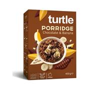 Turtle Cereali Porridge Biologico Senza Glutine al Cioccolato con Banana - 1 x 400 Grammi